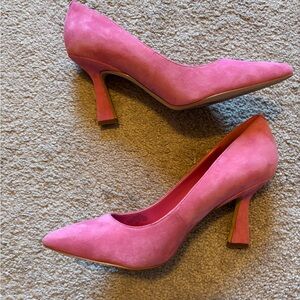 Marc Fisher Elegant Pink Suede Heels size 10